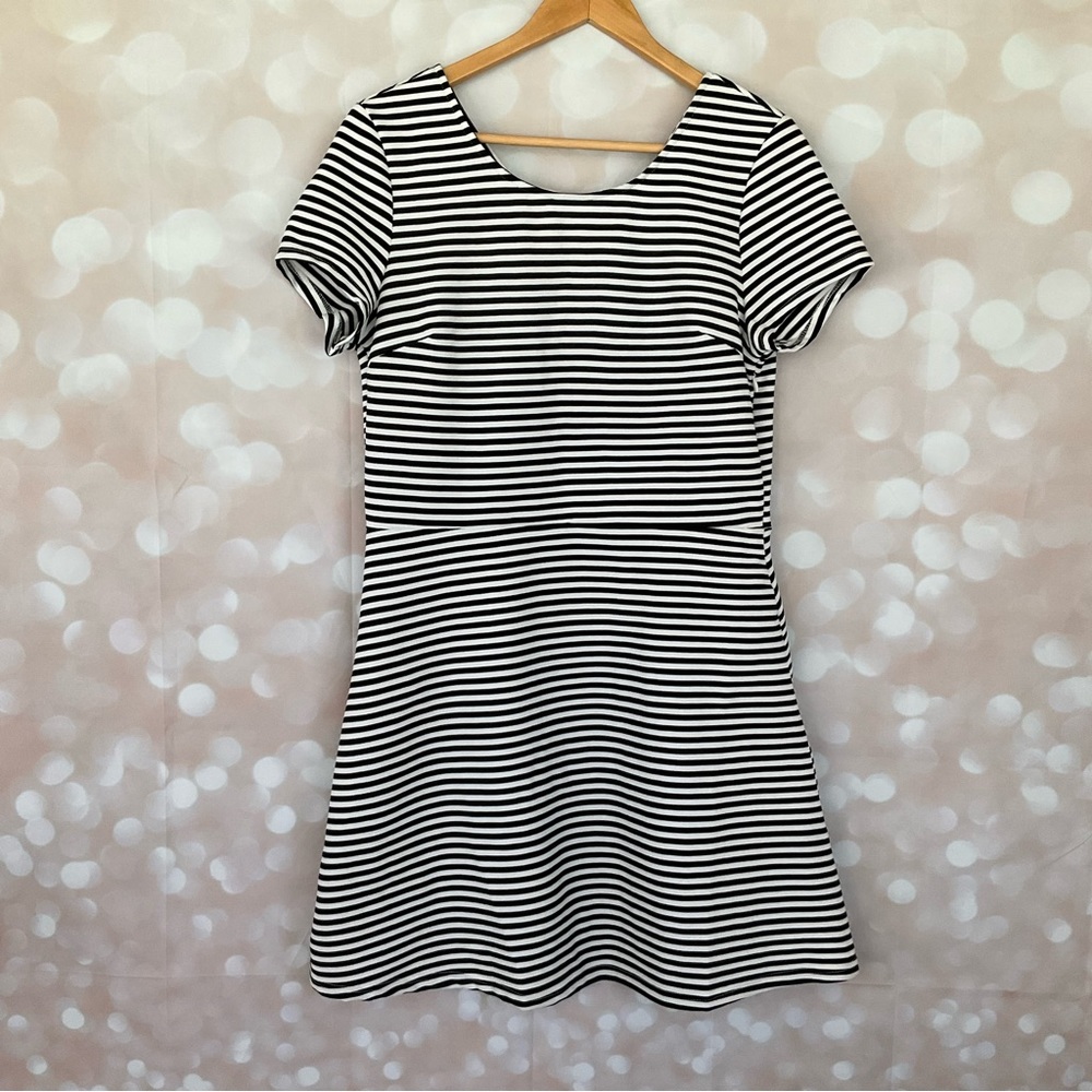 Ezra Black & White Stripped Dress